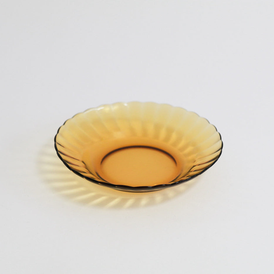 Amber Glass Deco Small Plate