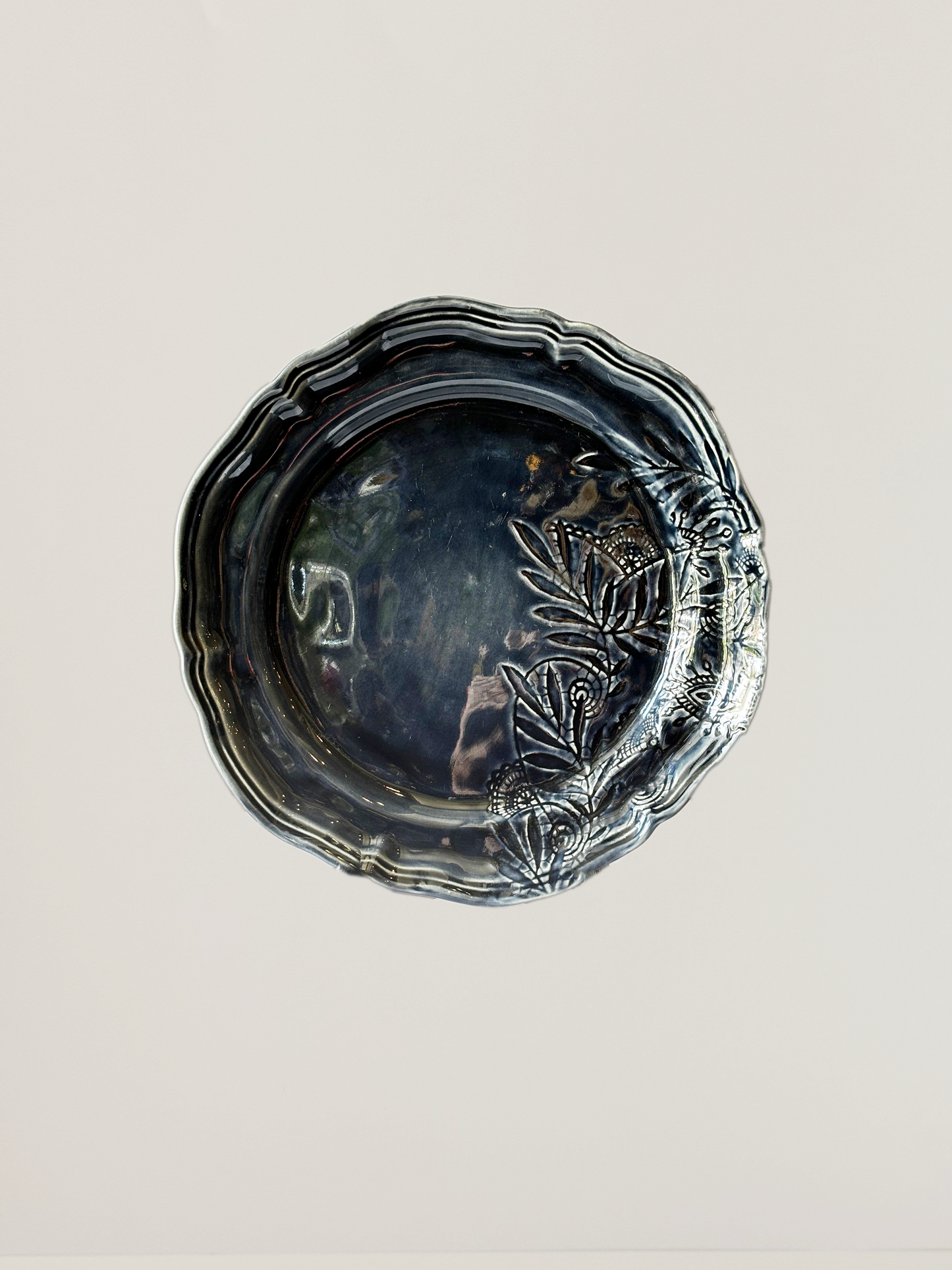 Arabesque Dinner Plate - Thunder