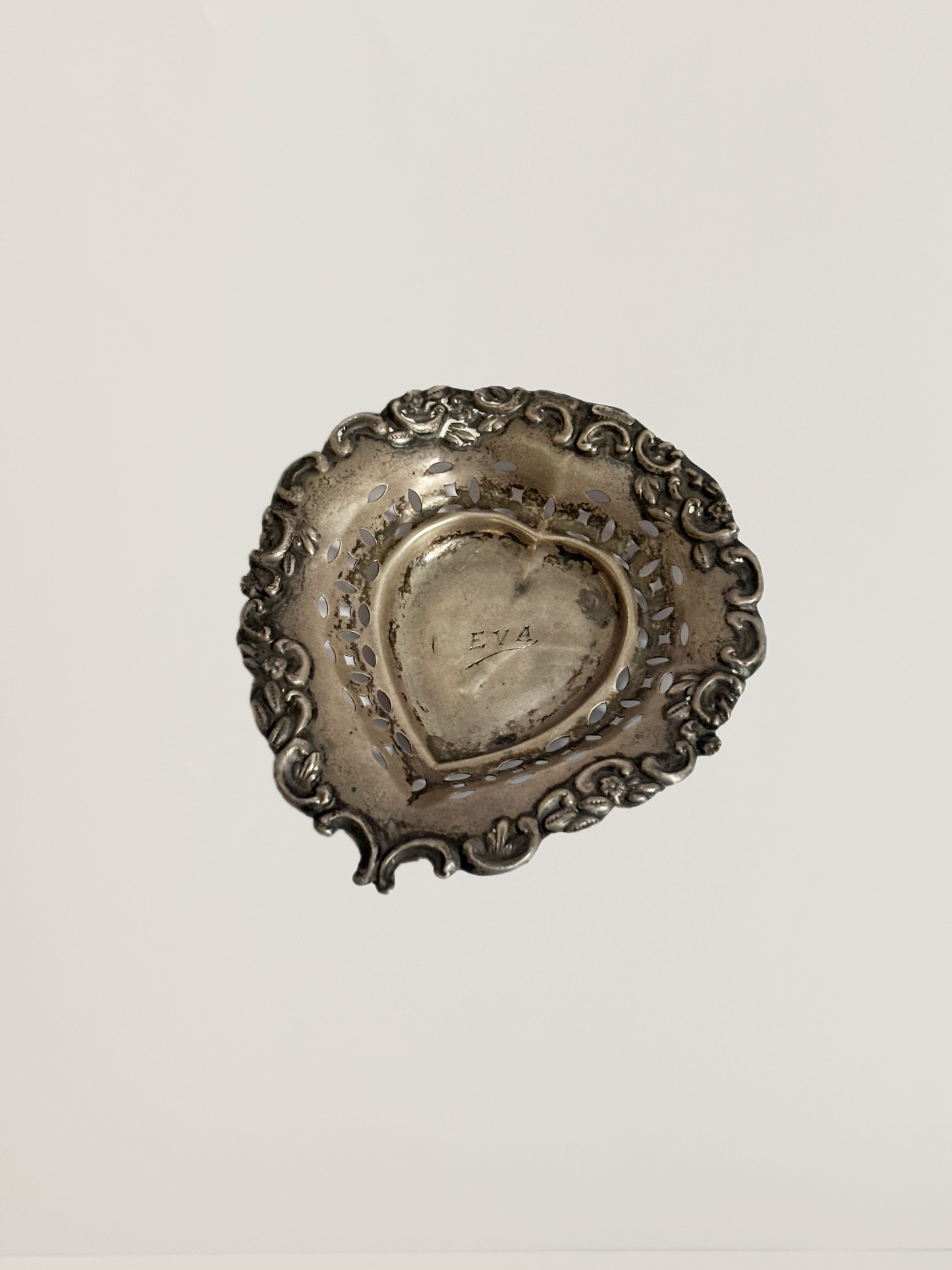 Small pierced silver trays
