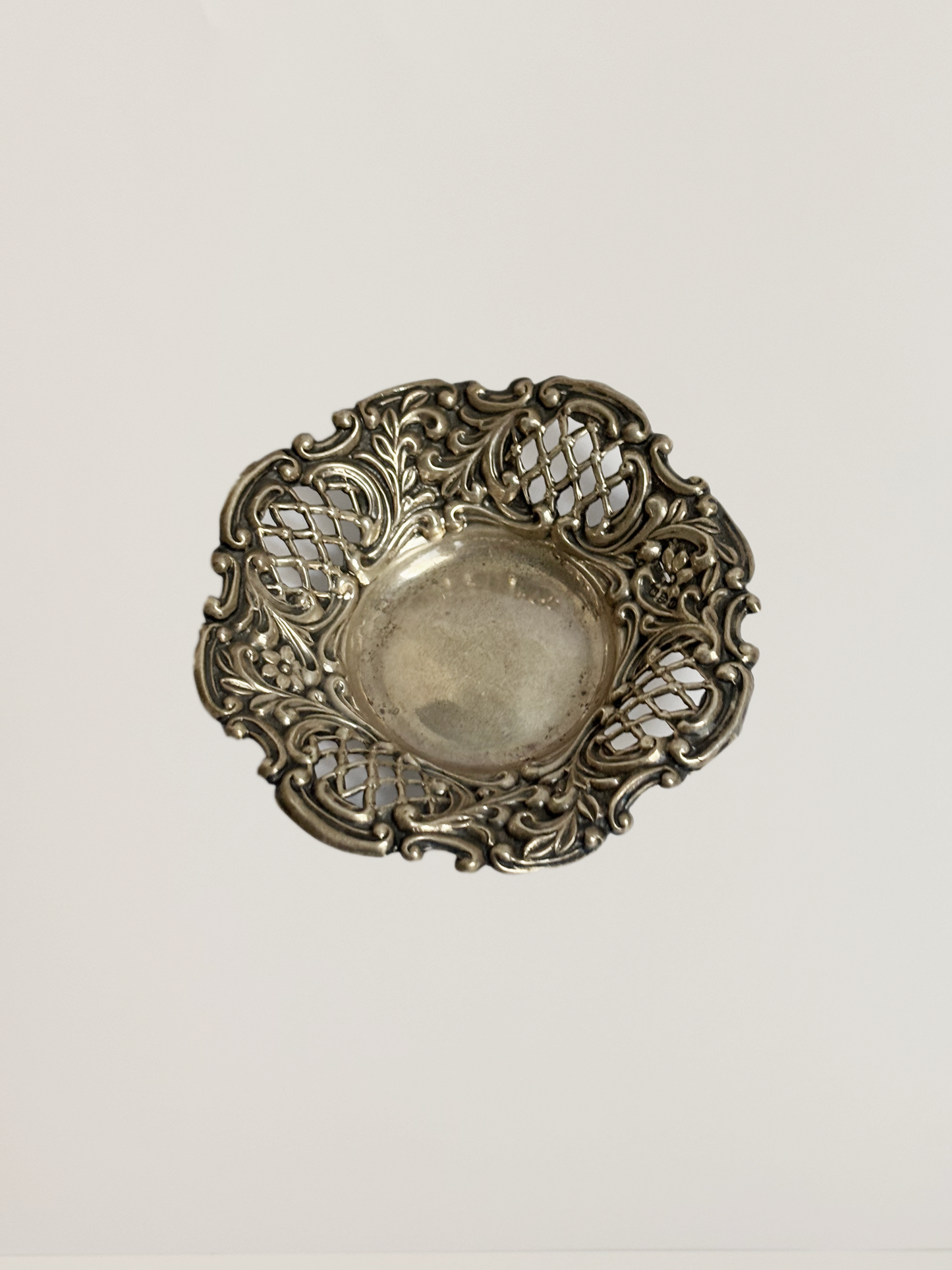 Small pierced silver trays
