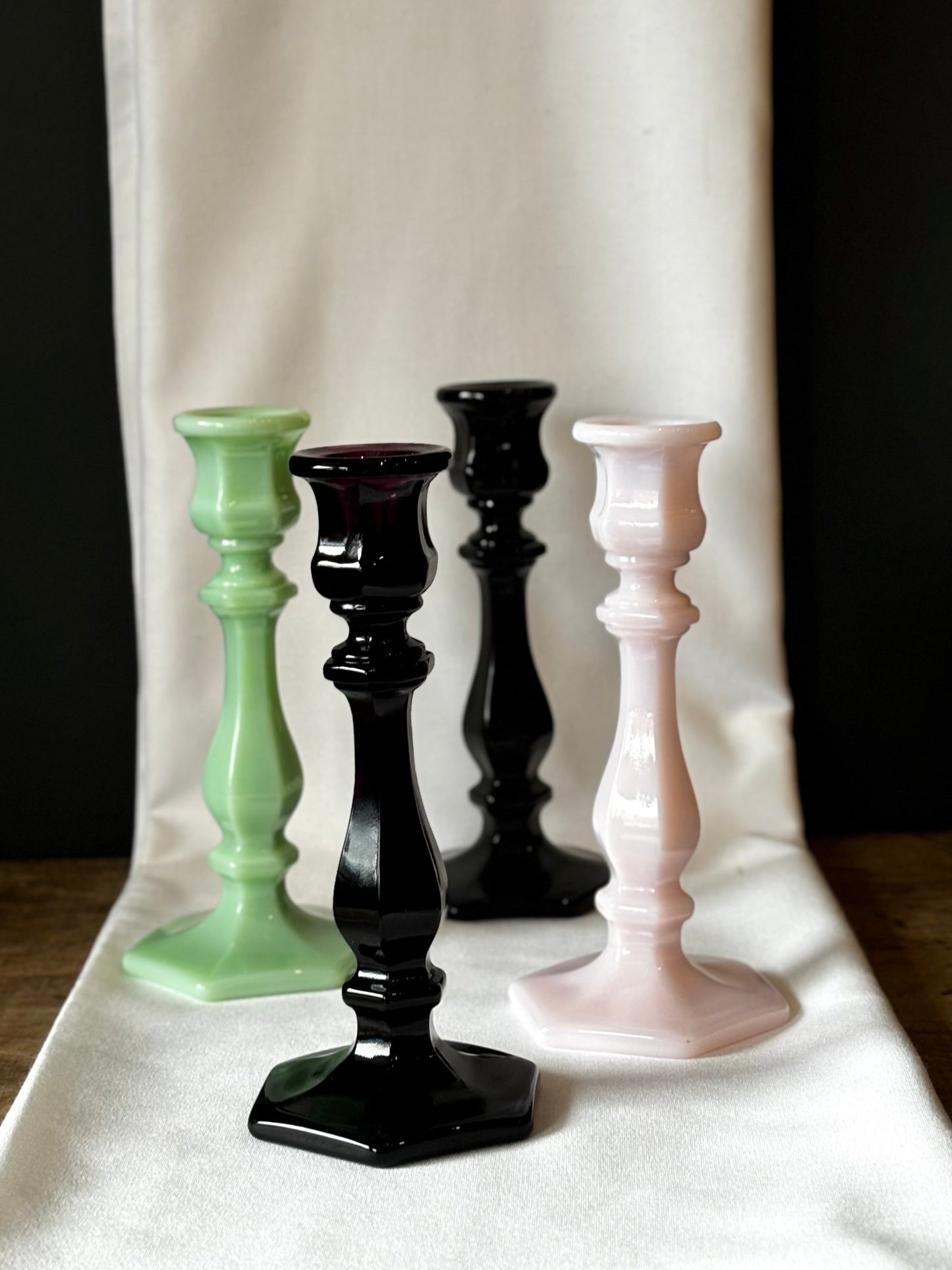 Mosser Glass Candlesticks